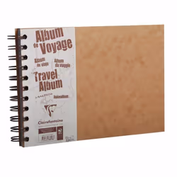 Clairefontaine 78116C, Monochromatique, Marron, A5, 80 feuilles, Couverture rigide, Universel
