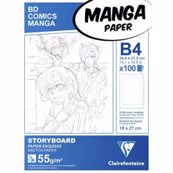 Clairefontaine 3329680940404, papier d'art, 55 g/m², 100 feuilles