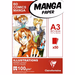 Clairefontaine 3329680940435, papier d'art, 100 g/m², 50 feuilles