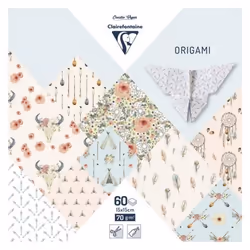 Pochette Origami - Clairefontaine - Dreamcatcher - 60 Feuilles - 15x15 cm - Papier 70g
