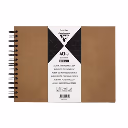 Clairefontaine 95431C, Marron, 40 feuilles, Reliure spiralée, Marron, 305 mm, 213 mm