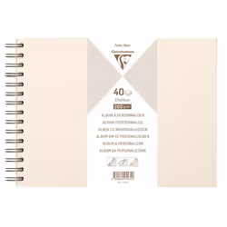 Clairefontaine 95434C, Ivoire, 40 feuilles, Reliure spiralée, Blanc, 315 mm, 210 mm