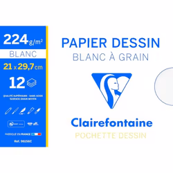 Clairefontaine 3329680961560, Papier à lettres, 125 g/m², 12 feuilles