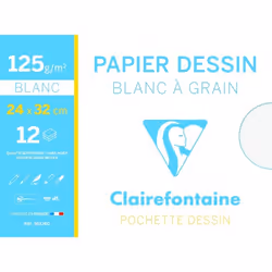 Clairefontaine 3329680961744, papier d'art, 125 g/m², 12 feuilles