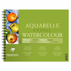 Clairefontaine Etival, Multicolore, 300 g/m², 12 feuilles