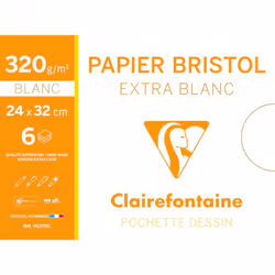 Clairefontaine 96370C, papier d'art, 320 g/m², 6 feuilles