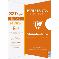 Clairefontaine 96370C papier d'art 6 feuilles