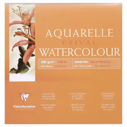 Clairefontaine 3329680964769, Papier à lettres, 300 g/m², 25 feuilles