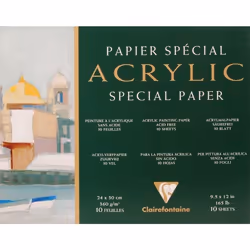 Clairefontaine 3329680964967, Papier à lettres, 360 g/m², 10 feuilles