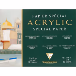 Clairefontaine 3329680964974, Papier à lettres, 360 g/m², 10 feuilles