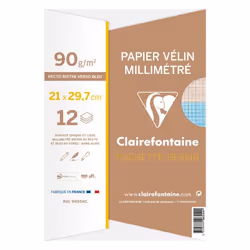 Clairefontaine 96554C papier graphique A4 90 g/m² 12 feuilles