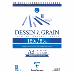 Clairefontaine 3329680966305, Papier à lettres, 180 g/m², 30 feuilles