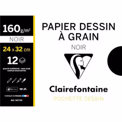 Clairefontaine 3329680967715, papier d'art, 160 g/m², 12 feuilles