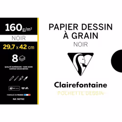 Clairefontaine 96770C, papier d'art, 160 g/m², 12 feuilles