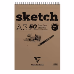 Clairefontaine 3329680969023, Marron, 50 feuilles