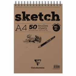 Clairefontaine 96601C, Multicolore, 90 g/m², 50 feuilles