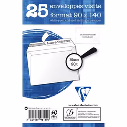 Clairefontaine 9811C enveloppe Blanc 25 pièce(s)