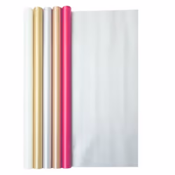 Clairefontaine 201795C, Papier cadeau, Or, Rose, Blanc, Monochromatique, 60 g/m², France, 1,5 m