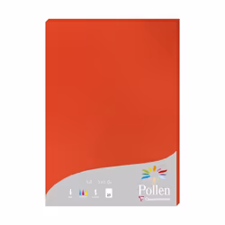Clairefontaine Pollen, Impression laser/jet d'encre, A4 (210x297 mm), 25 feuilles, 210 g/m², Rouge, Forest Stewardship Counci ...