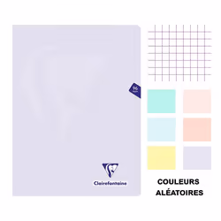 Cahier - 24x32(cm) - Petits carreaux - 96 pages - couverture en polypro - sans spirale - Clairefontaine