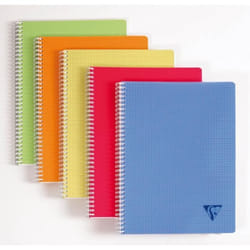 Cahier Linicolor - CLAIREFONTAINE - 24x32 - 180 pages - Grands carreaux - Seyès - Assortiment FRESH