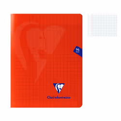 Cahier - CLAIREFONTAINE - MIMESYS - 17 x 22 cm - 96 pages - 90g Séyès Rouge