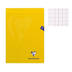 Cahier MIMESYS Piqué Polypro 21 x 297 cm 96 pages 90g Séyès Jaune