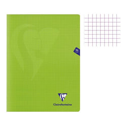Cahier - CLAIREFONTAINE - Mimesys - 24x32 cm - 96 pages - Petits carreaux 5x5 - Vert