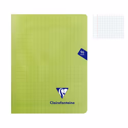 Cahier - CLAIREFONTAINE - MIMESYS - 17 x 22 cm - 96 pages - 90g Séyès - Vert