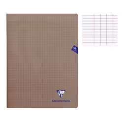 Cahier - CLAIREFONTAINE - MIMESYS - 24 x 32 cm - 96 pages - 90g - Séyès - Noir