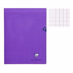 Cahier - CLAIREFONTAINE - MIMESYS - 24 x 32 cm - 96 pages - Seyès - Violet