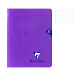 Cahier - CLAIREFONTAINE - MIMESYS - 17 x 22 cm - 96 pages - 90g Séyès - Violet