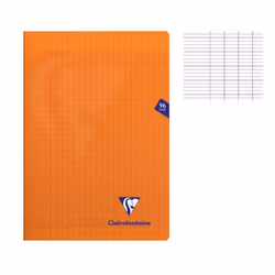 Cahier - CLAIREFONTAINE - MIMESYS - 96 pages - 90g - Seyès - Orange