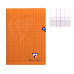 Cahier - CLAIREFONTAINE - MIMESYS - 96 pages - 90g - Seyès - Orange