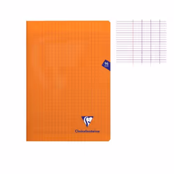 Cahier - CLAIREFONTAINE - MIMESYS - 17 x 22 cm - 96 pages - 90g Séyès - Orange