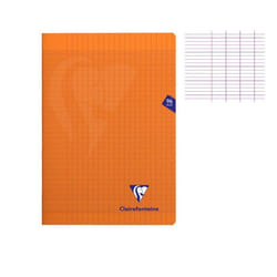 Cahier - CLAIREFONTAINE - MIMESYS - 17 x 22 cm - 96 pages - 90g Séyès - Orange