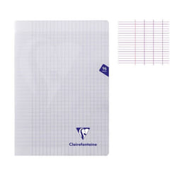 Cahier - CLAIREFONTAINE - MIMESYS Piqué Polypro - 96 pages - Grands carreaux - Seyès