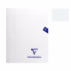 Cahier - CLAIREFONTAINE - MIMESYS - 17 x 22 cm - 96 pages - 90g Séyès Incolore