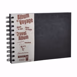 Clairefontaine 781161C, Monochromatique, Noir, A5, 80 feuilles, Couverture rigide, Universel