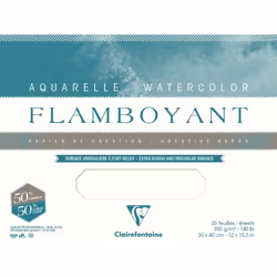 Clairefontaine 3329689750660, papier d'art, 300 g/m², 20 feuilles