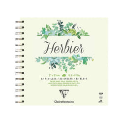 Herbier - Clairefontaine - 975178C - 21x21 cm - 180g - 64 pages avec intercalaire mousseline