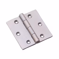 Charnière forte 1004 MONIN acier décapé - 50 x 50 mm - 424320 - Charnière carrée forte double feuille en acier brut Axe acier ...