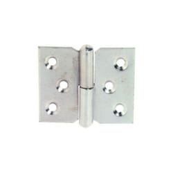 Paumelle de meuble acier nickelé droite hauteur 40mm longueur 50mm Monin 431200