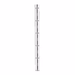 Charnière piano à noeud roulé inox percée fraisée. - Longueur : 1980 mm. - Epaisseur : 0.6 mm. ◉ Détails : Matière : inox ◉ F ...