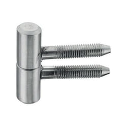 Fiche à visser 16x45mm acier finition zinguée blanc Monin 651510