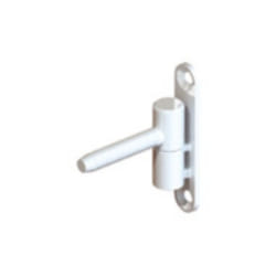 Paumelle fiche menuisé PVC diamètre 15 mm hauteur 83 mm époxy blanc MONIN 654020