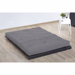 Matelas Futon Coton Voyage Taupe 140x190cm