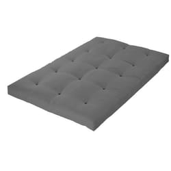 Matelas Futon Coton + Fibres Gris Clair 140x190cm