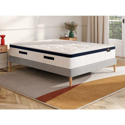 Matelas 180 X 200 Cm Hybride Ressorts Ensachés 7 Zones Et Mémoire De Forme Ép.30cm - Marquis De Palacio