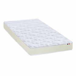 ID Literie ESSENTIEL, Taille enfant / adulte, Matelas en latex, Ferme, Beige, Polyester, 73 kg/m³